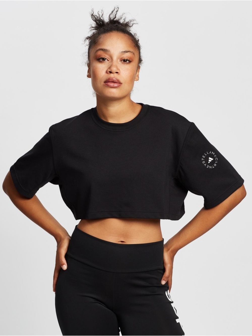 Stella McCartney Black Cropped Tee